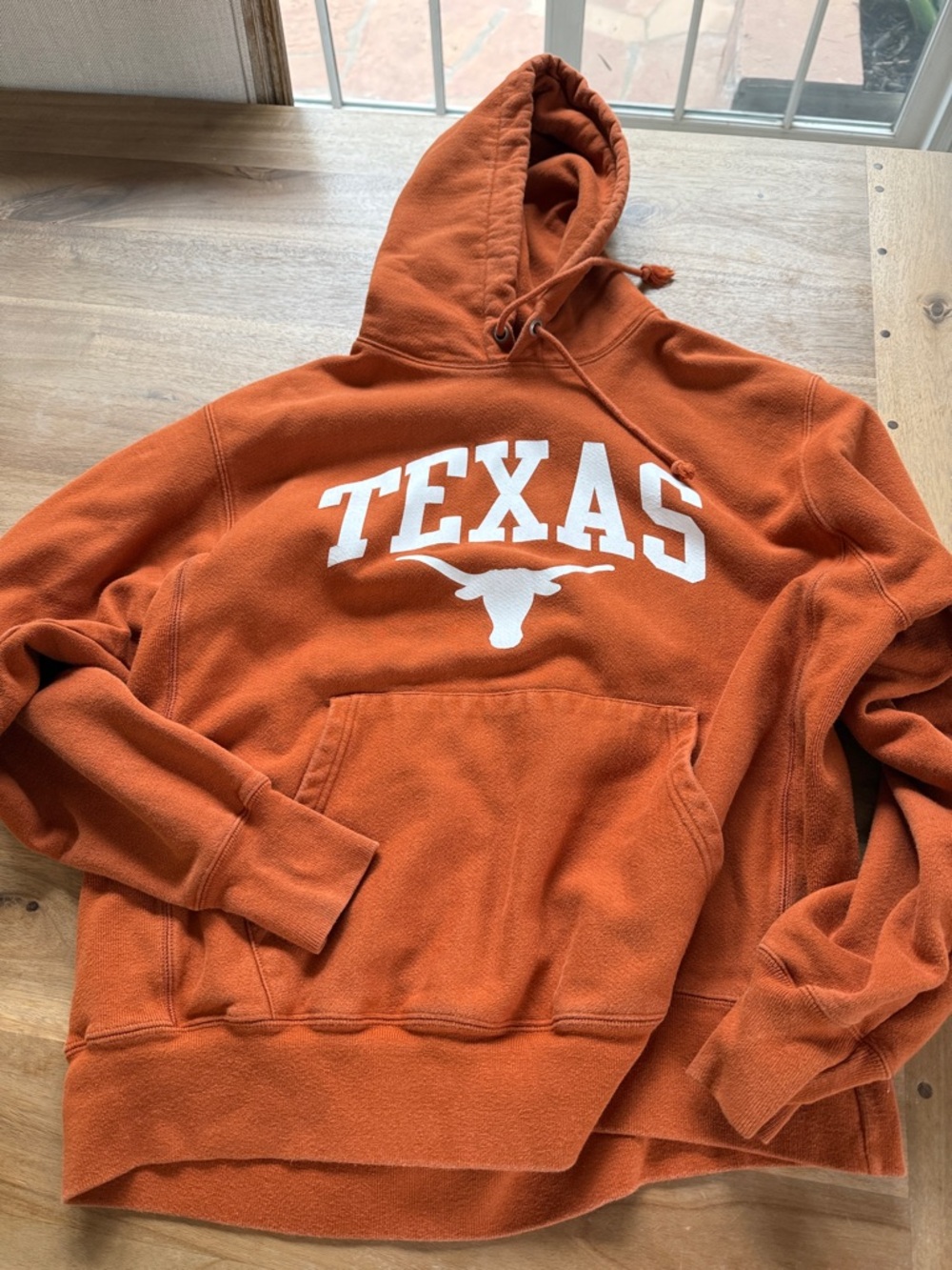 Champion Orange Reverse Weave Hoodie